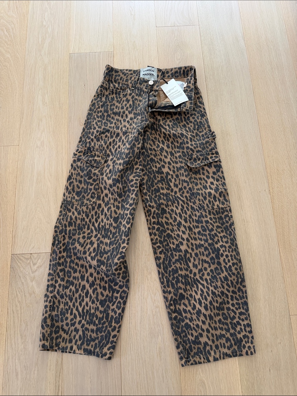 Damson Madder NEW cargo leopard pants - Picture 2 of 7